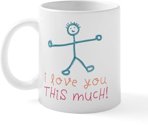 CafePress I Love You This Much Mug 11 oz (325 ml) Ceramic Coffee Mug