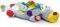 NINY Woodyland_1068700008 Woodyland 700008 Kuschelhund mit 60 Bällen, Bunt, Länge 124cm
