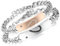 Aroncent Lieben Freundschaftsarmband Partnerarmband Armreif - 2PCS Silber Herren Damen Armband mit Wish Love and Happiness Herz Zirkonia Diamant Edelstahl