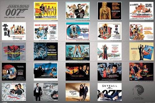 James Bond Poster 50. Jahrestag 007 (91,5 x 61 cm) 36.00 x 24.00