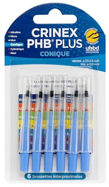 CRINEX PHB Plus Conical 1.3 Brush Head in Blister Pack