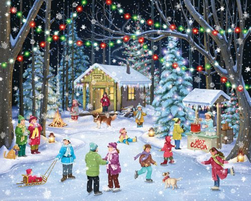 Woodland Skaters Jigsaw Puzzle 1000 Teile