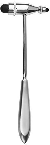 Reflexhammer Trömner silber mit Gravur zur medizinischen Untersuchung