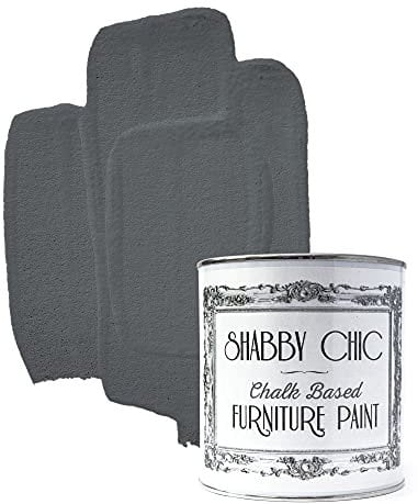 Shabby Chic Chalk Based Furniture Paint - Water Based Interior & Exterior Matt Finish Paint (Anthracite) 1 litre