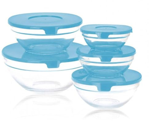 Bols De Cristal (5 Piezas) - Azul