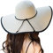 Lanzom Damen Wide Brim Strohhut Floppy Faltbare Roll Up Cap Strand Sonnenhut Upf 50+ style b-beige einheitsgröße