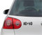 INDIGOS UG Aufkleber - Autoaufkleber - JDM - Die Cut - AD-HD - Vinyl - Folie Auto Decal Sticker - schwarz - 152mm x 55mm