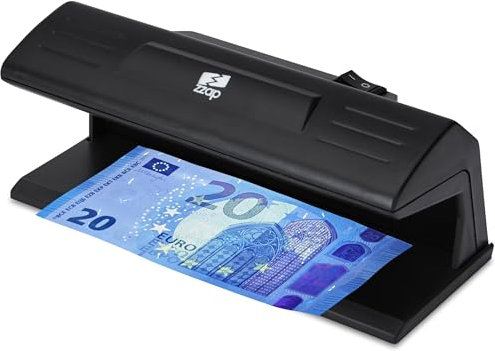 The ZZap D20 – Falschgeld Prüfer – UV-Erkennung mit einer 9-Watt-Long-Life-Glühbirne, ideal zum Überprüfen von Währung, offiziellen Artikeln und mehr