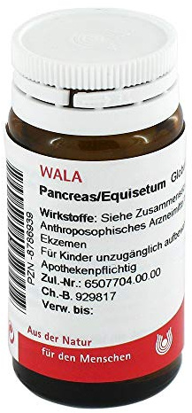 Pancreas/Equisetum Globuli 20 g