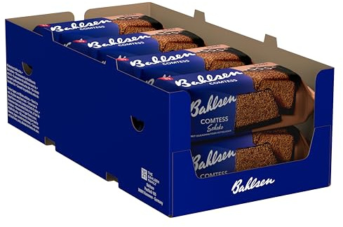 Bahlsen Comtess Schoko - Schokoladenkuchen mit Glasur, 8x350g | 8er Pack im Stapelkarton – saftiger Rührkuchen mit Schokolade & kakaohaltiger Glasur, für Handel & Gastronomie