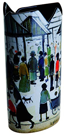 John Beswick Market Scene Vase, Multicoloured, 220mm (h), SDA027