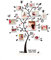 HALLOBO® Wandtattoo Fotobaum Wandaufkleber Baum Familienbaum Wandsticker Wall Sticker Wohnzimmer Schlafzimmer Deko Korridor Esszimmer Kinderzimmer