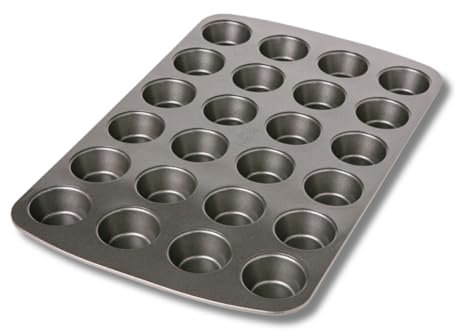 Birkmann Easy Baking 881112 - Molde para 24 mini magdalenas, Metal, Color Gris