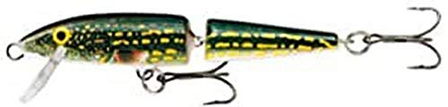 Rapala - Jointed Angelköder - Angelzubehör aus Balsaholz - Süßwasser Spinnköder - Lauftiefe 0.9-4.2m - Fischköder 13cm, 18g - Hergestellt in Estland - Pike