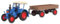 Kibri LANZ Traktor mit Gummiradwagen Bausatz Spur H0#12232