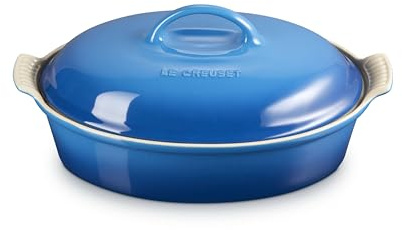 Le Creuset Stoneware Heritage Covered Oval Casserole, 4 qt. (14), Marseille