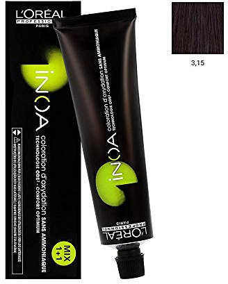 L'Oréal Professionnel Inoa 3,15 dunkelbraun asch mahagoni, 60 ml