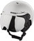 BLACK CREVICE Erwachsenen Skihelm im Pilotenstyle mit zusätzlichem orangem Wechselvisier, Matt Silver/Black