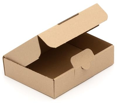 KK Verpackungen Maxibriefkartons 170 x 125 x 41 mm Braun DIN A6 (Außenmaß 180 x 136 x 45 mm) | 100 Stück, Versandkartons Faltschachteln Maxibrief Post-Kartons für Warensendungen Büchersendungen (MB09)