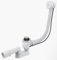 Baignoire Baignoire Vidage à partir de trop-plein Blanc Longueur 1200 mm automatique avec câble Bowden Bonde vidage baignoire