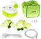 Omnibus Nubi BR-CN195 Elektrischer Inhalator Inhaliergerät Set für Kinder und Erwachsene Vernebler Inhalation Profilierte Maske für Erwachsene und Kinder (Grün)