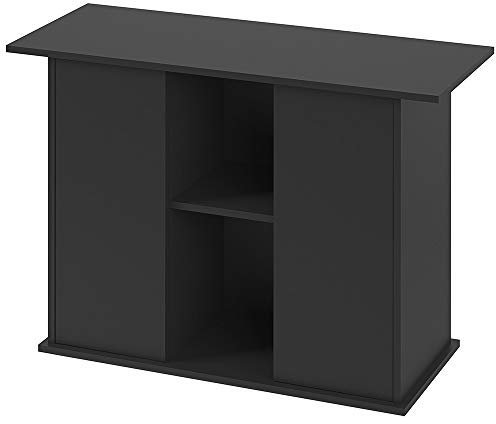 Ferplast Mobile supporto per acquario STAND DUBAI 100 con ante e ripiani, Piedini regolabili, Piano resistente all'acqua, 101 x 41 x h 73 cm, Legno Nero