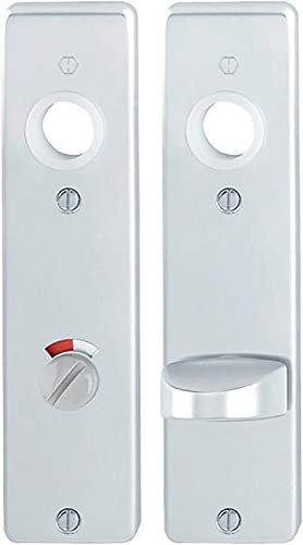 Hoppe baño/wc – Placa corta con Hülse Tornillos de conexión, par de aluminio 202 KP