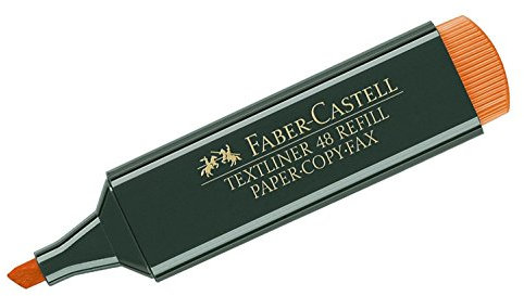 FABER-CASTELL Textmarker TEXTLINER 48 REFILL, orange VE=12