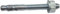 allfa 725001090 Stahlanker mit ETAG 001 Zulassung, verzinkt, M10 x 90 mm, 25 Stück