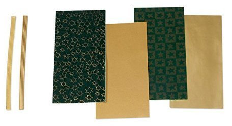 Wachsplatten/Verzierwachsstreifen im Sortiment Weihnachten (Grün Mischung) (4 Bögen + 8 Streifen / 175 x 80 x 0,5 mm) TOP QUALITÄT