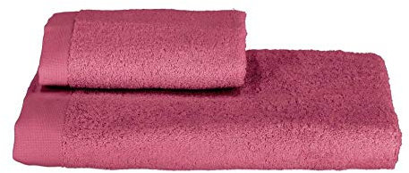Somma Origami, Set Spugna Asciugamano E OSPITE Rosa Prugna