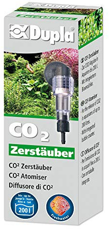 DUPLA CO2 Zerstäuber I Integrierter Blasenzähler und Rückschlagventil I Für Aquarien bis 250 Liter