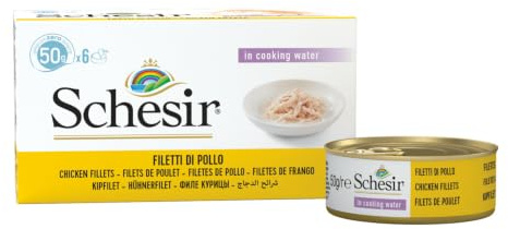 Schesir Katzenfutter Natural Thunfisch Multipack Portionsbeutel 6x50 g, 1 Packung (1 x 300 g)