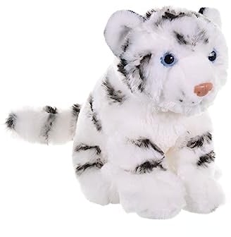 Wild Republic 10851 - Plüsch-Tiger Baby Cuddlekins Mini, 20 cm, weiß