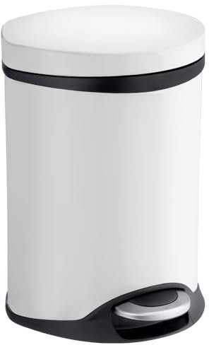 Smedbo Treteimer, Edelstahl, Weiß, 22,5 x 22 x 33,5 cm