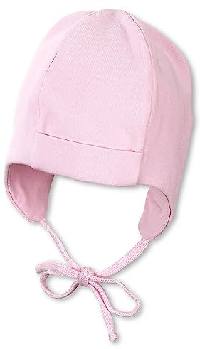 Sterntaler Mütze für Mädchen mit Bindebändern, Alter: 3-4 Monate, Größe: 39, Rosa