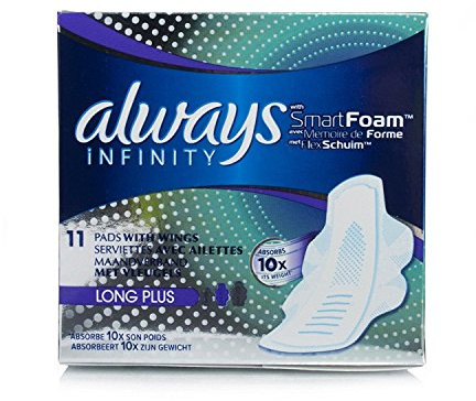 Always Infinity Long Plus Pads with Wings x 1