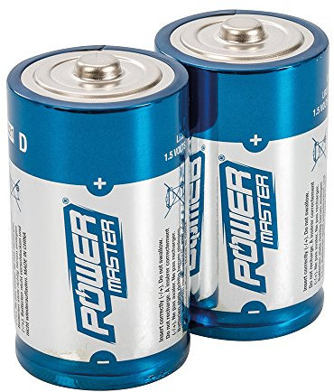 Powermaster 485322 Batterie Alcaline Tipo D Super LR20