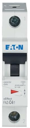 Eaton 278553 Leitungsschutzschalter, 4A, 1P, C-Char