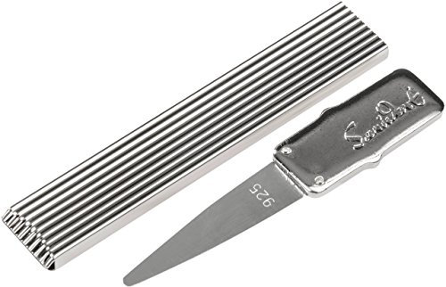 Palillos con hoja de plata real hecha de plata 925