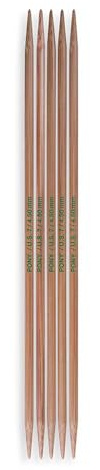 Pony Bamboo Double Pointed Needles 20cm 4.5mm - 1 Piece