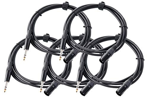 Pronomic Stage JXM-2.5 Stereoklinke/XLR 2,5m 5x Set