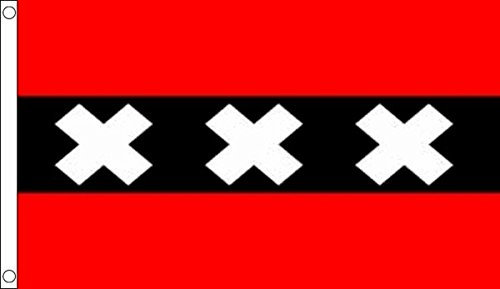 Flagtex Amsterdam Flagge, Mehrfarbig, Large