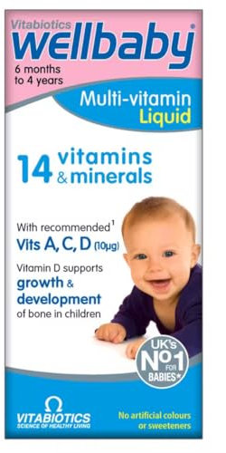 4 Bottle Multipack Vitabiotics Wellbaby Multivitamins