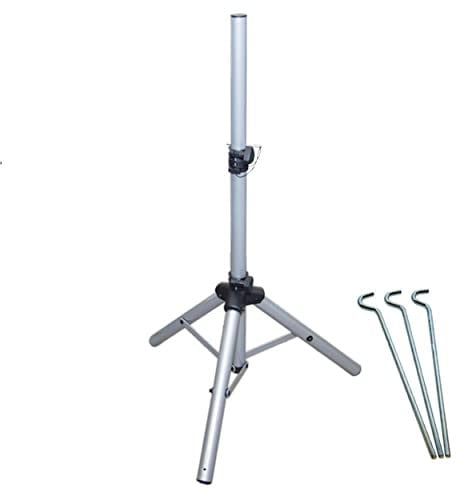 PremiumX Dreibein Stativ Aluminium Sat Dreibeinstativ für Satellitenschüssel - Ideal für Camping Balkon Terasse Tripod Boxen Ständer Balkonständer