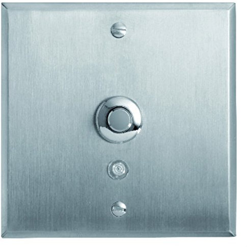 Arnould 67111 Art Univers Mémoire Poussoir Lumineux Bouton Rond, 2A, Acier Brossé