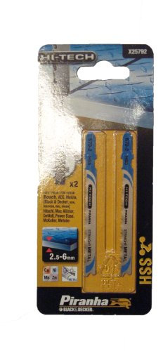Piranha X25792-XJ HSS Metal T shank Jigsaw Blade