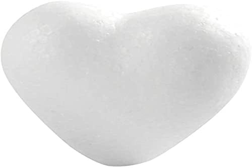 Styroporherzen H: 6 cm, Polystyrol, 50 Stück