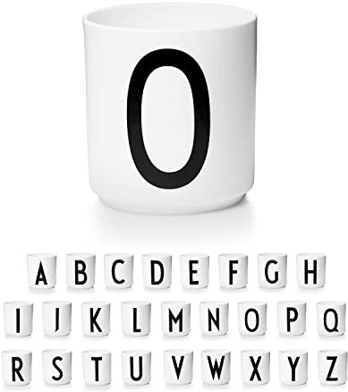 Design Letters Porzellan Kaffeetassen A-Z | Weiße Tassen für Weihnachten, Weihnachtsgeschenke Kleinigkeiten, Weihnachtsgeschenke für Frauen, Männer | Kaffeebecher | Tasse Personalisiert | 250 Ml