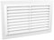9 x 6 White Plastic Louvre Air Vent Grille with Flyscreen Cover